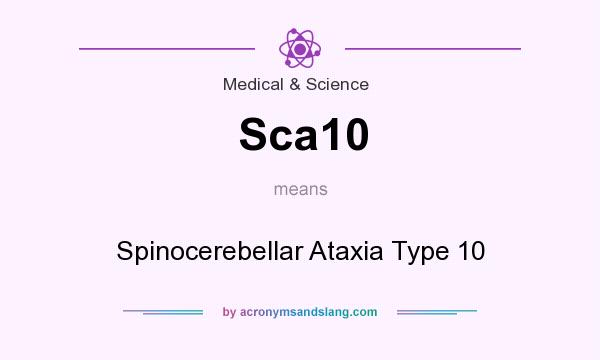 What does Sca10 mean? It stands for Spinocerebellar Ataxia Type 10