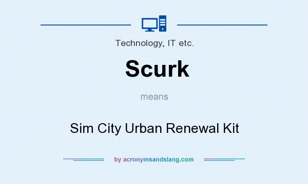 What does Scurk mean? It stands for Sim City Urban Renewal Kit