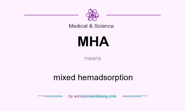 What does MHA mean? It stands for mixed hemadsorption