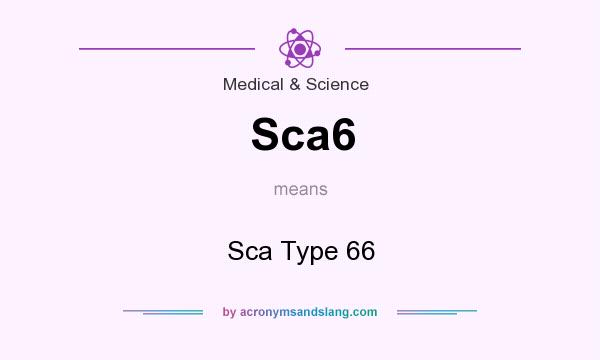 What does Sca6 mean? It stands for Sca Type 66