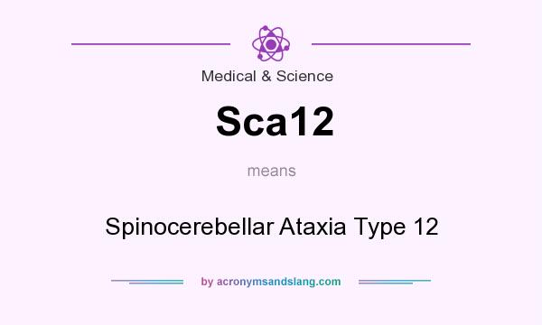 What does Sca12 mean? It stands for Spinocerebellar Ataxia Type 12