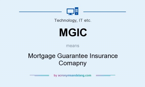 What does MGIC mean? It stands for Mortgage Guarantee Insurance Comapny