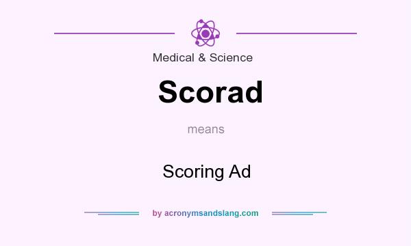 What does Scorad mean? It stands for Scoring Ad