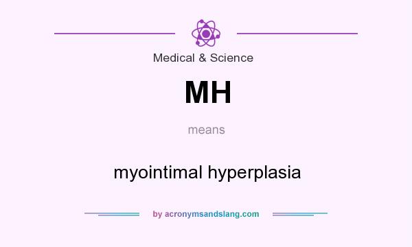What does MH mean? It stands for myointimal hyperplasia