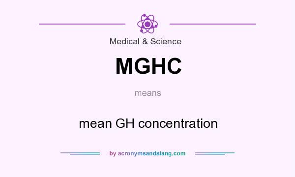 What does MGHC mean? It stands for mean GH concentration