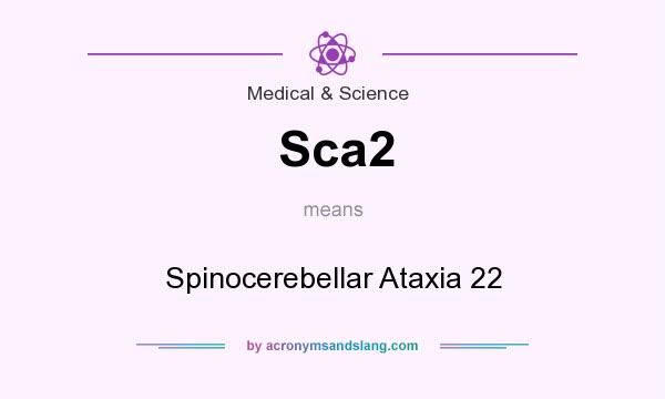 What does Sca2 mean? It stands for Spinocerebellar Ataxia 22
