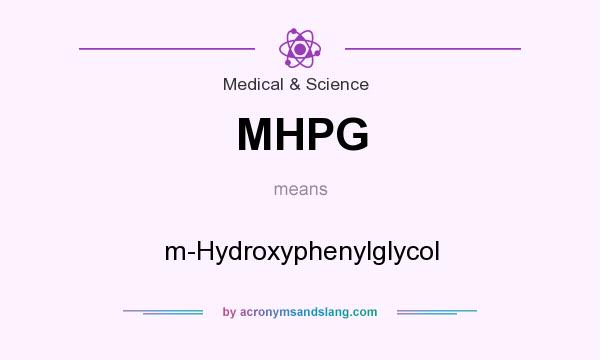 What does MHPG mean? It stands for m-Hydroxyphenylglycol