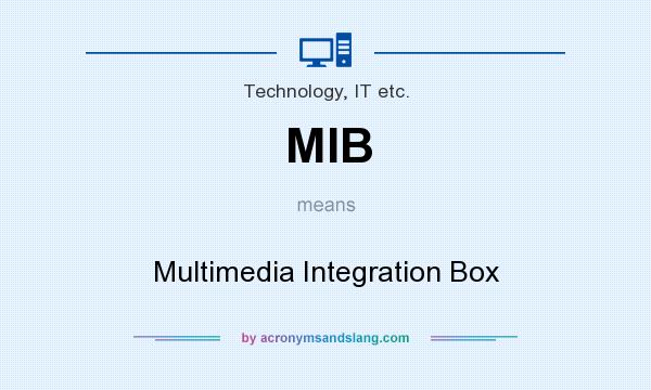 What does MIB mean? It stands for Multimedia Integration Box