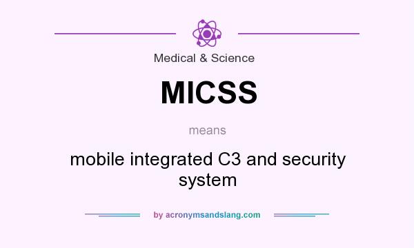What does MICSS mean? It stands for mobile integrated C3 and security system