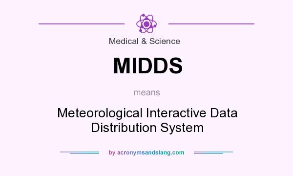 What does MIDDS mean? It stands for Meteorological Interactive Data Distribution System