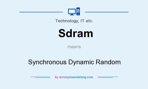 What does Sdram mean? It stands for Synchronous Dynamic Random