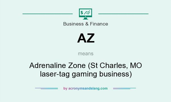 What does AZ mean? It stands for Adrenaline Zone (St Charles, MO laser-tag gaming business)