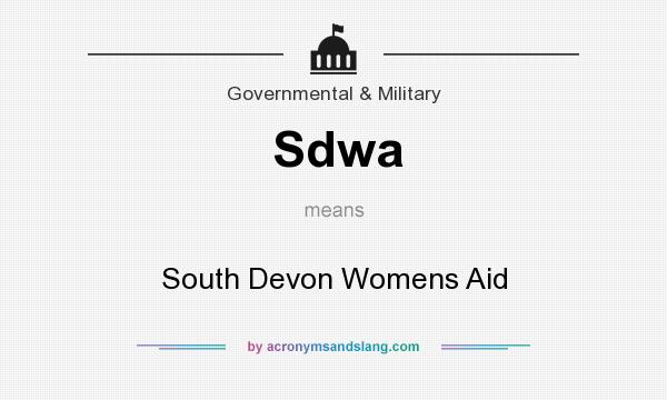 What does Sdwa mean? It stands for South Devon Womens Aid