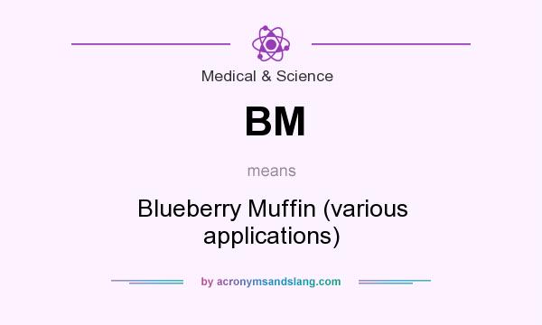 What does BM mean? It stands for Blueberry Muffin (various applications)