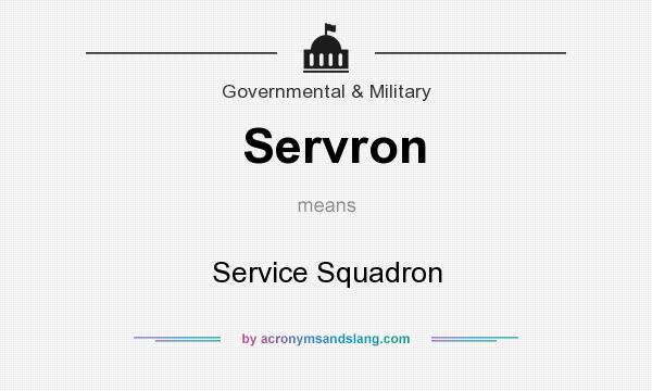What does Servron mean? It stands for Service Squadron