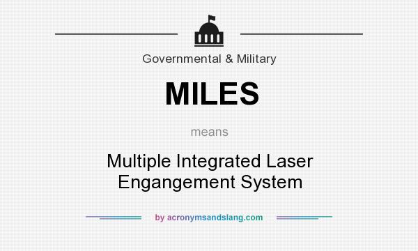 What does MILES mean? It stands for Multiple Integrated Laser Engangement System