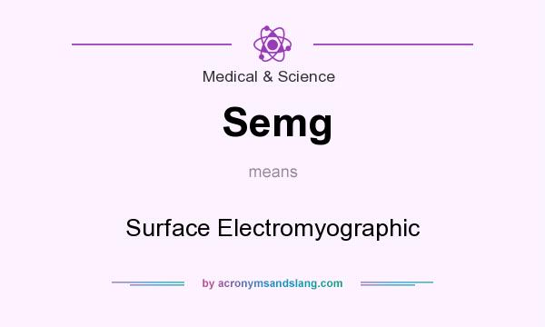 What does Semg mean? It stands for Surface Electromyographic