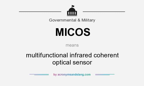What does MICOS mean? It stands for multifunctional infrared coherent optical sensor