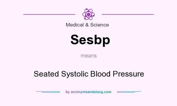 What does Sesbp mean? It stands for Seated Systolic Blood Pressure