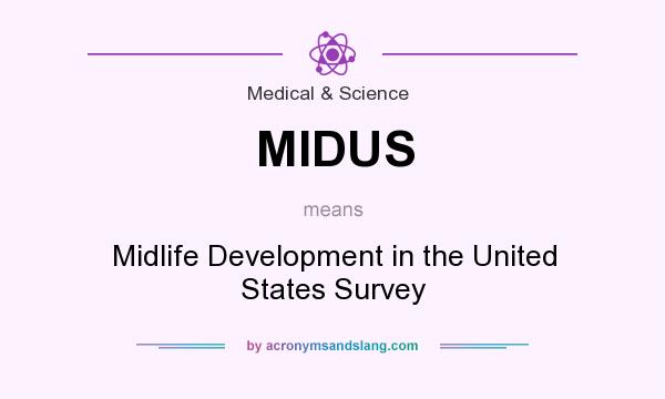 What does MIDUS mean? It stands for Midlife Development in the United States Survey