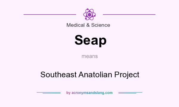 What does Seap mean? It stands for Southeast Anatolian Project