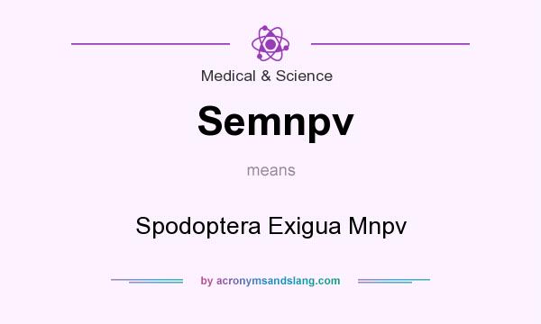 What does Semnpv mean? It stands for Spodoptera Exigua Mnpv