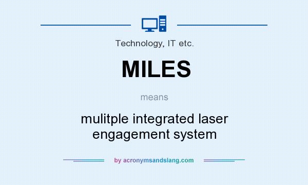 What does MILES mean? It stands for mulitple integrated laser engagement system