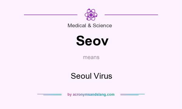 What does Seov mean? It stands for Seoul Virus
