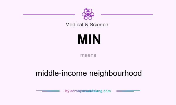 What does MIN mean? It stands for middle-income neighbourhood
