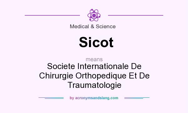 What does Sicot mean? It stands for Societe Internationale De Chirurgie Orthopedique Et De Traumatologie