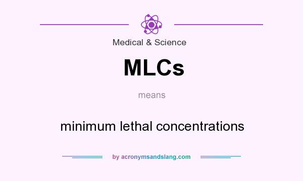 What does MLCs mean? It stands for minimum lethal concentrations
