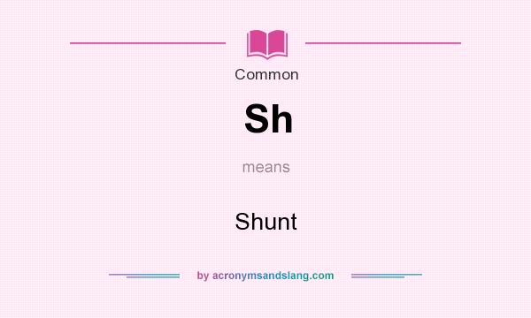 What does Sh mean? It stands for Shunt