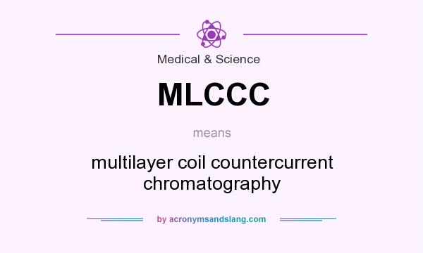 What does MLCCC mean? It stands for multilayer coil countercurrent chromatography