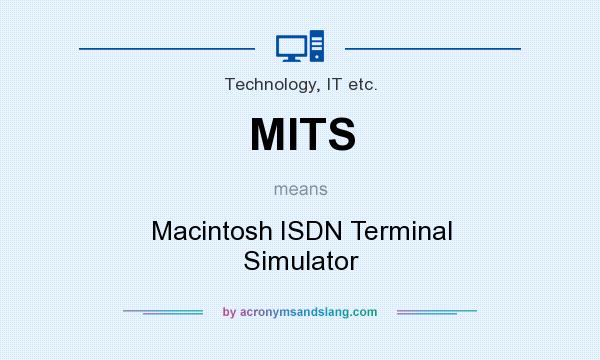 What does MITS mean? It stands for Macintosh ISDN Terminal Simulator