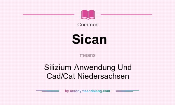 What does Sican mean? It stands for Silizium-Anwendung Und Cad/Cat Niedersachsen
