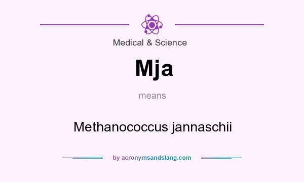 What does Mja mean? It stands for Methanococcus jannaschii
