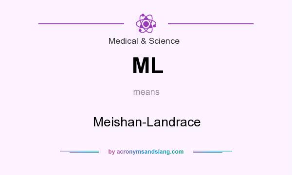 What does ML mean? It stands for Meishan-Landrace