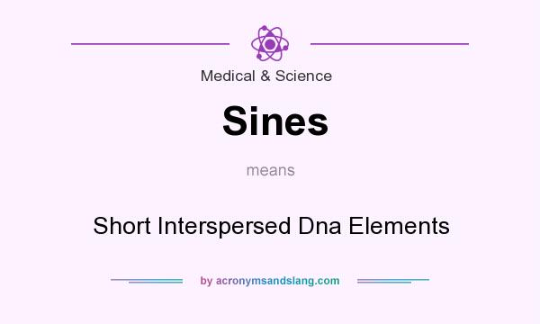 What does Sines mean? It stands for Short Interspersed Dna Elements