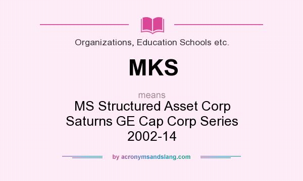 What does MKS mean? It stands for MS Structured Asset Corp Saturns GE Cap Corp Series 2002-14