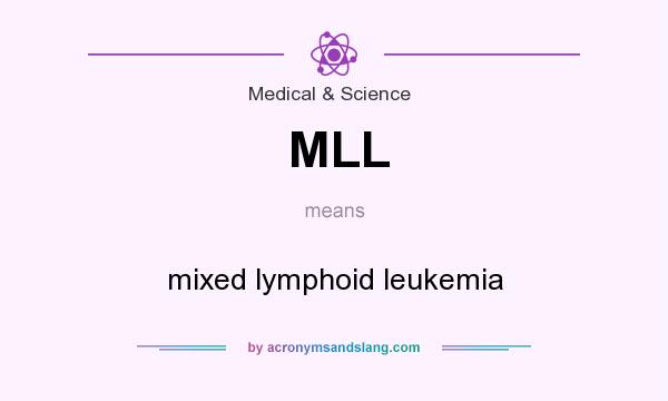 What does MLL mean? It stands for mixed lymphoid leukemia