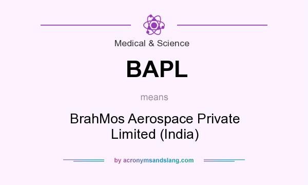 What does BAPL mean? It stands for BrahMos Aerospace Private Limited (India)