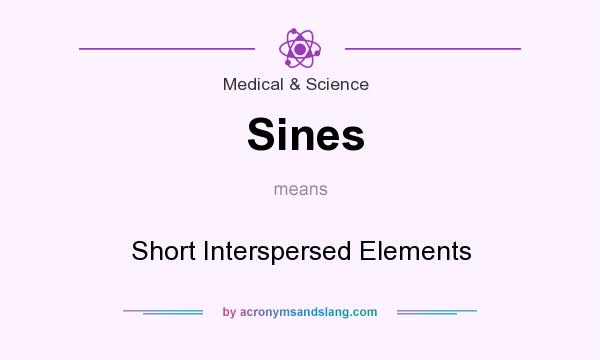 What does Sines mean? It stands for Short Interspersed Elements