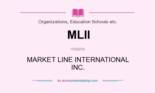 What does MLII mean? It stands for MARKET LINE INTERNATIONAL INC.