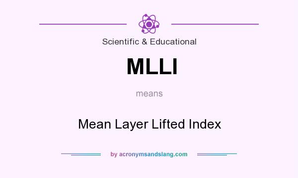 What does MLLI mean? It stands for Mean Layer Lifted Index