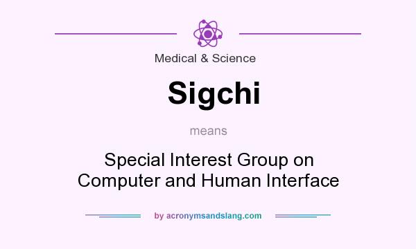 What does Sigchi mean? It stands for Special Interest Group on Computer and Human Interface