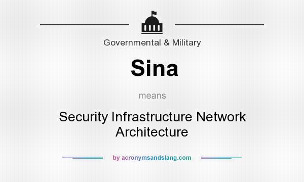 What does Sina mean? It stands for Security Infrastructure Network Architecture
