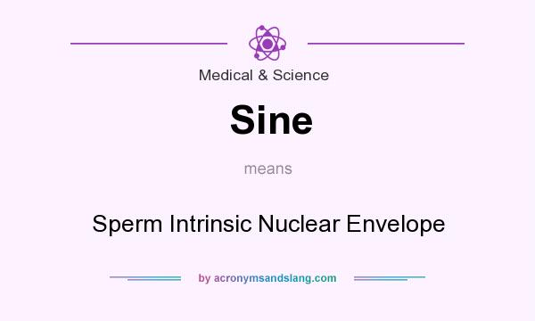What does Sine mean? It stands for Sperm Intrinsic Nuclear Envelope