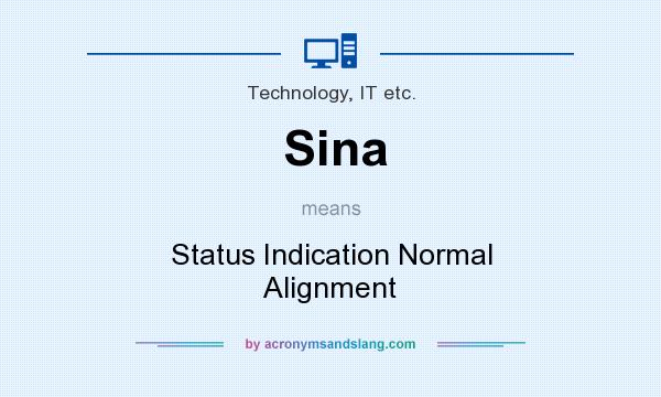 What does Sina mean? It stands for Status Indication Normal Alignment