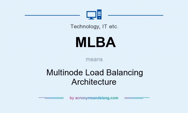 What does MLBA mean? It stands for Multinode Load Balancing Architecture