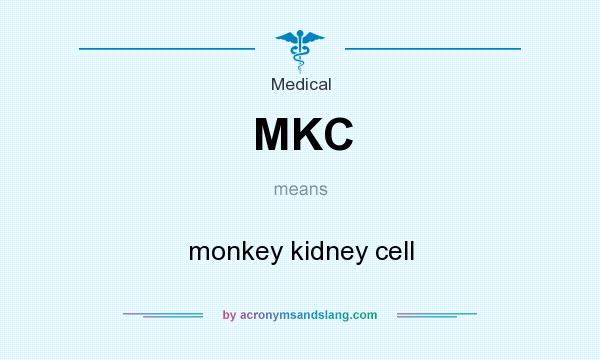What does MKC mean? It stands for monkey kidney cell